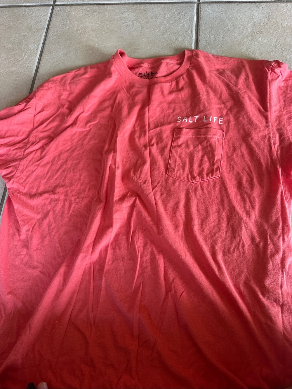 Salt Life Coral Short Sleeve Pocket Tee